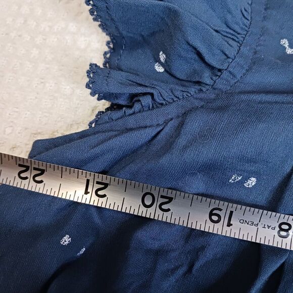 A.N.A. Women's Blue Baby Doll Plus size 0X Top - Picture 8 of 9